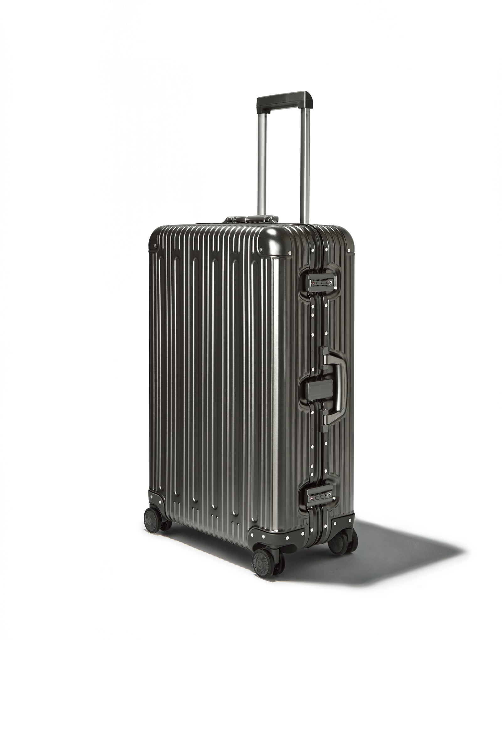 Prezor Aluminum Suitcase - Metallic Grey