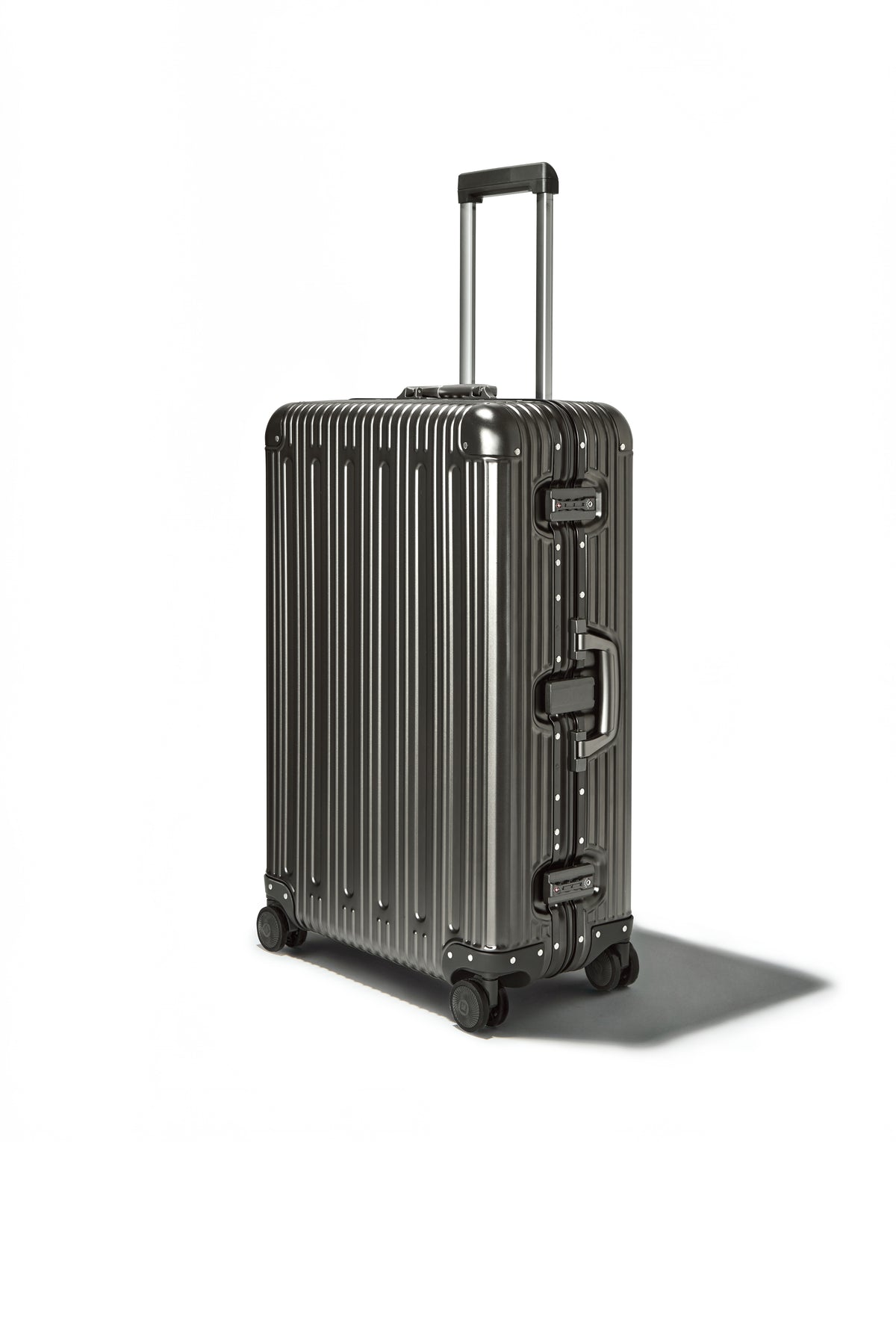 Prezor Aluminum Suitcase - Metallic Grey