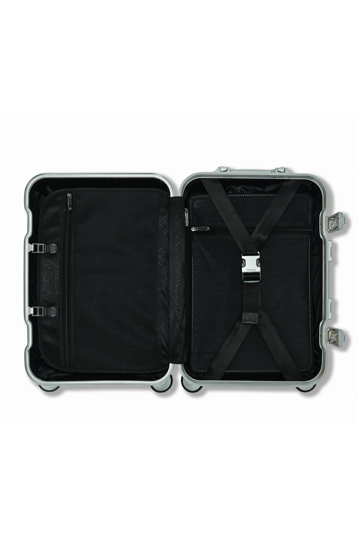 Prezor Aluminum Suitcase - Silver