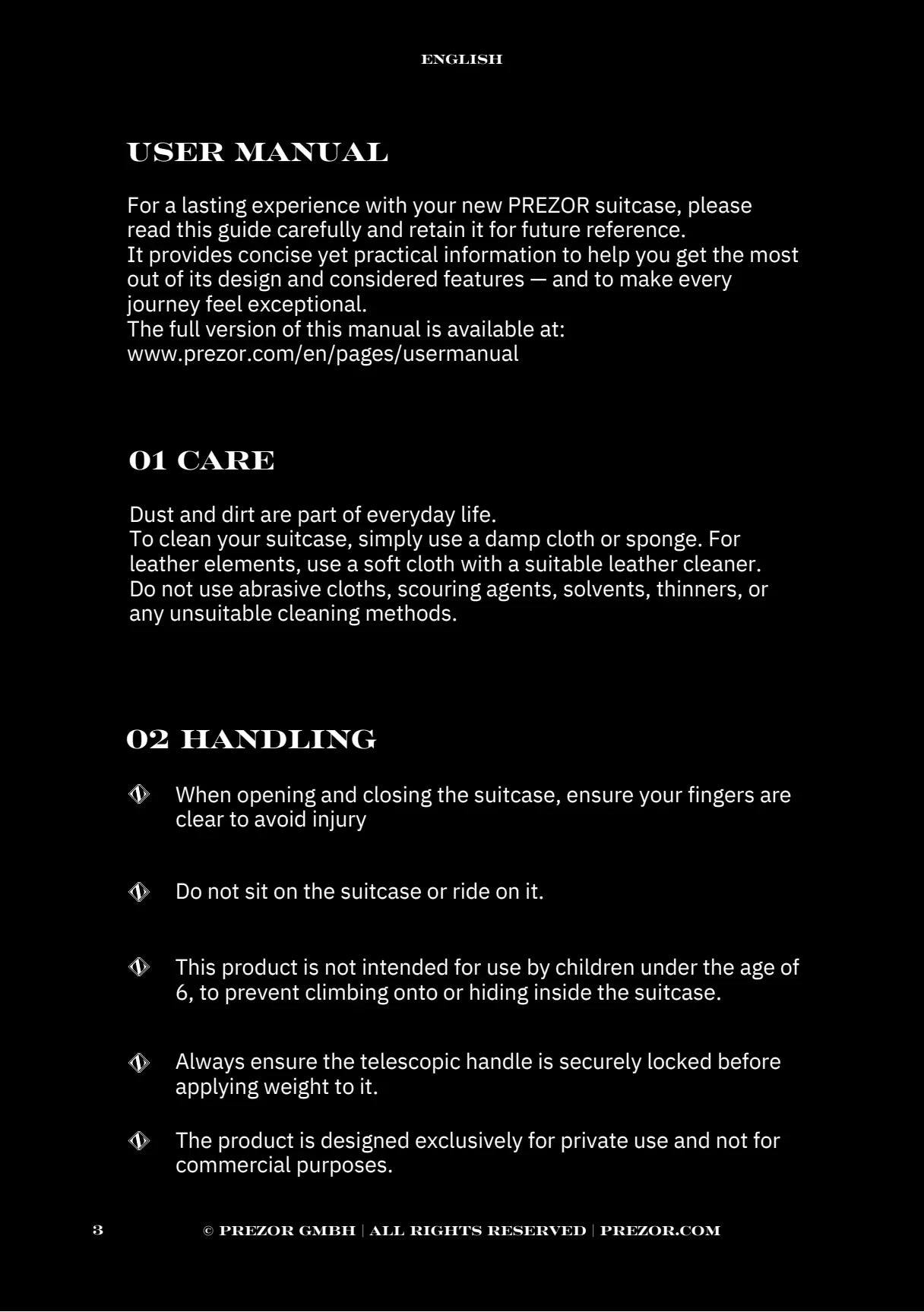 User manual, page 4